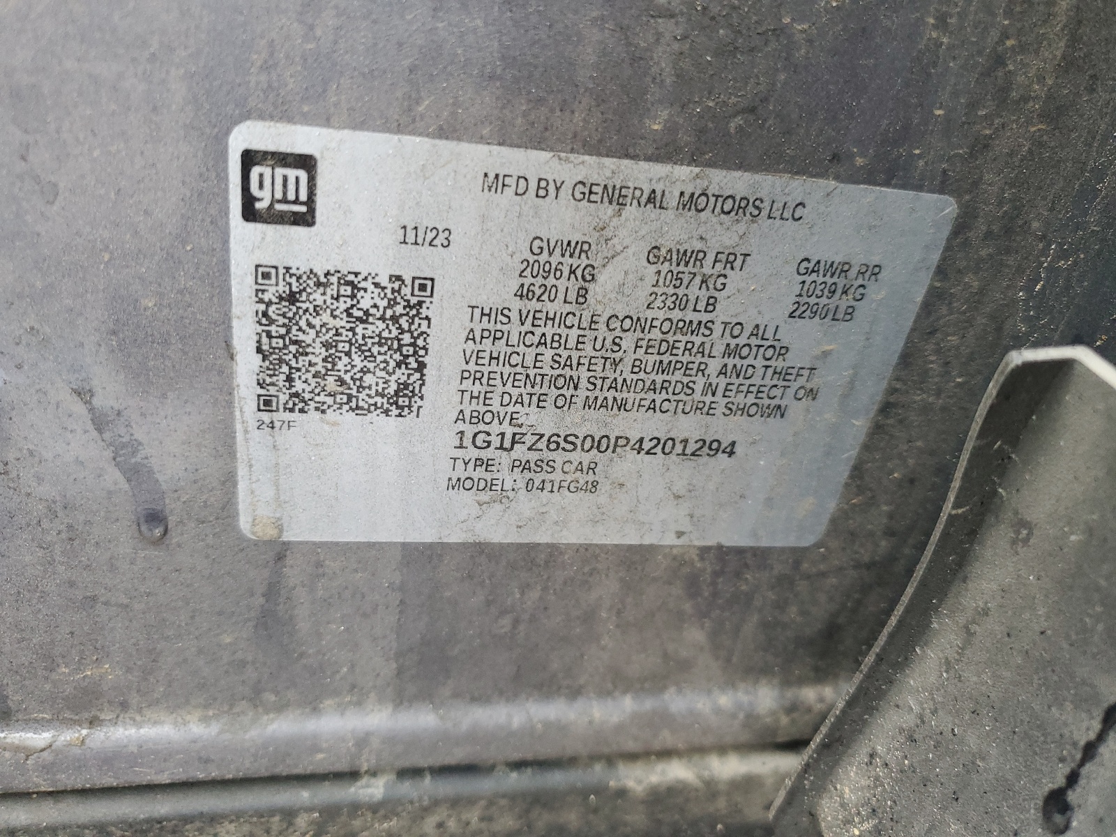 1G1FZ6S00P4201294 2023 Chevrolet Bolt Euv Premier