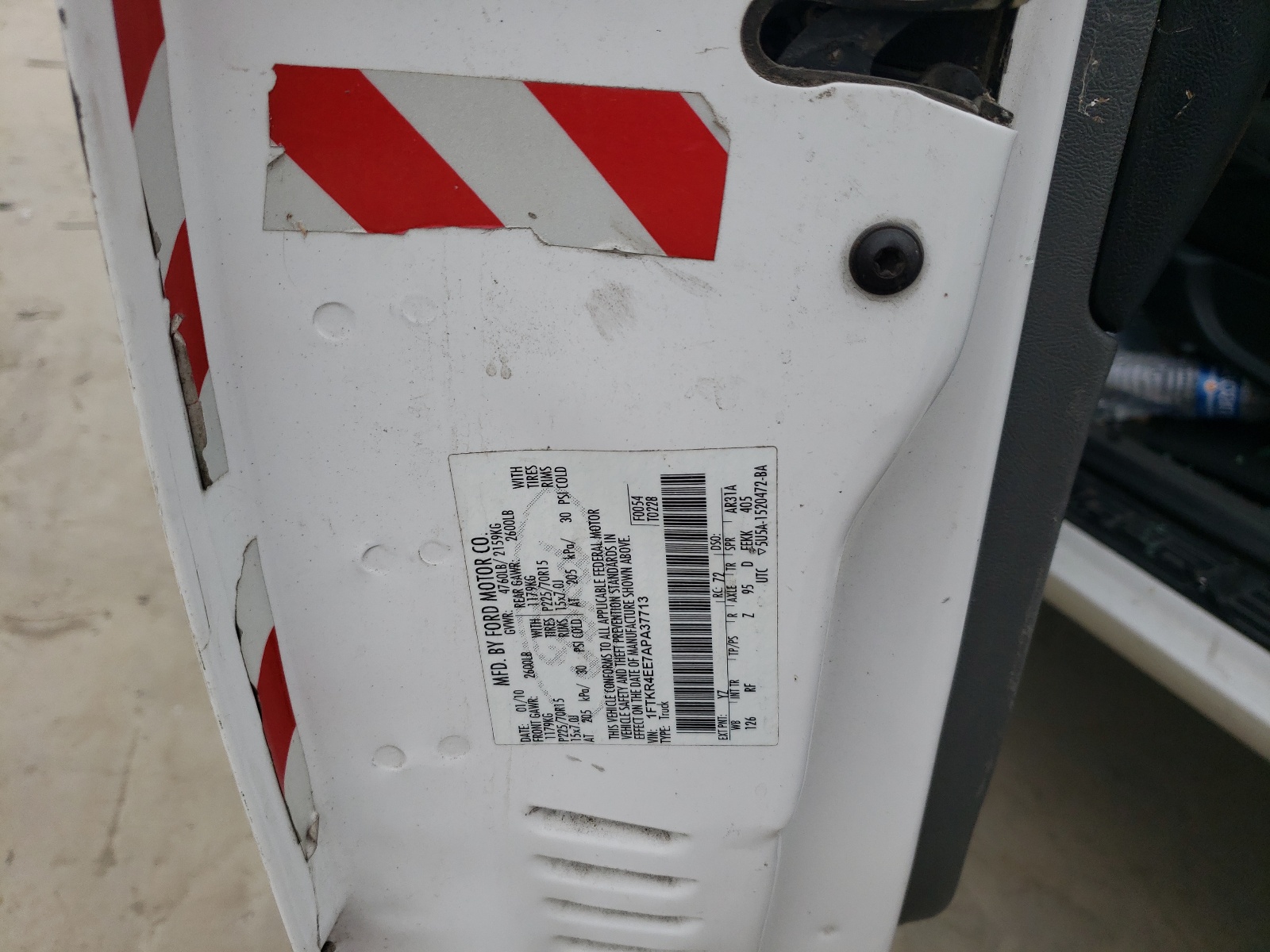 1FTKR4EE7APA37713 2010 Ford Ranger Super Cab