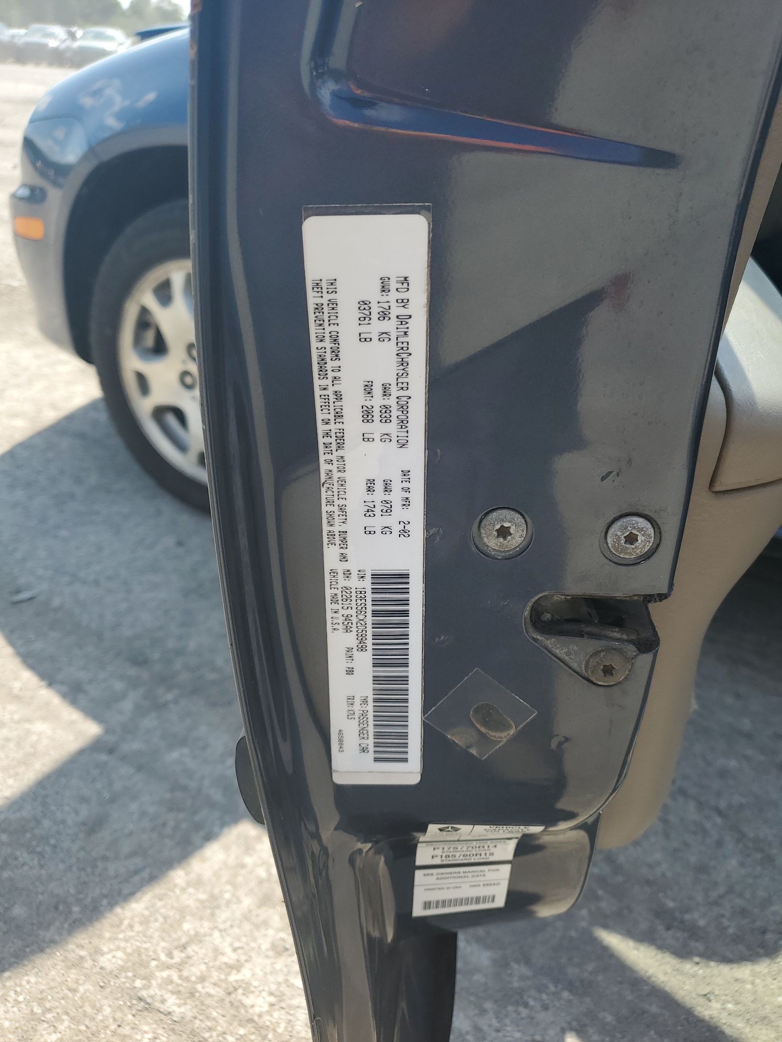 1B3ES56CX2D599498 2002 Dodge Neon Es