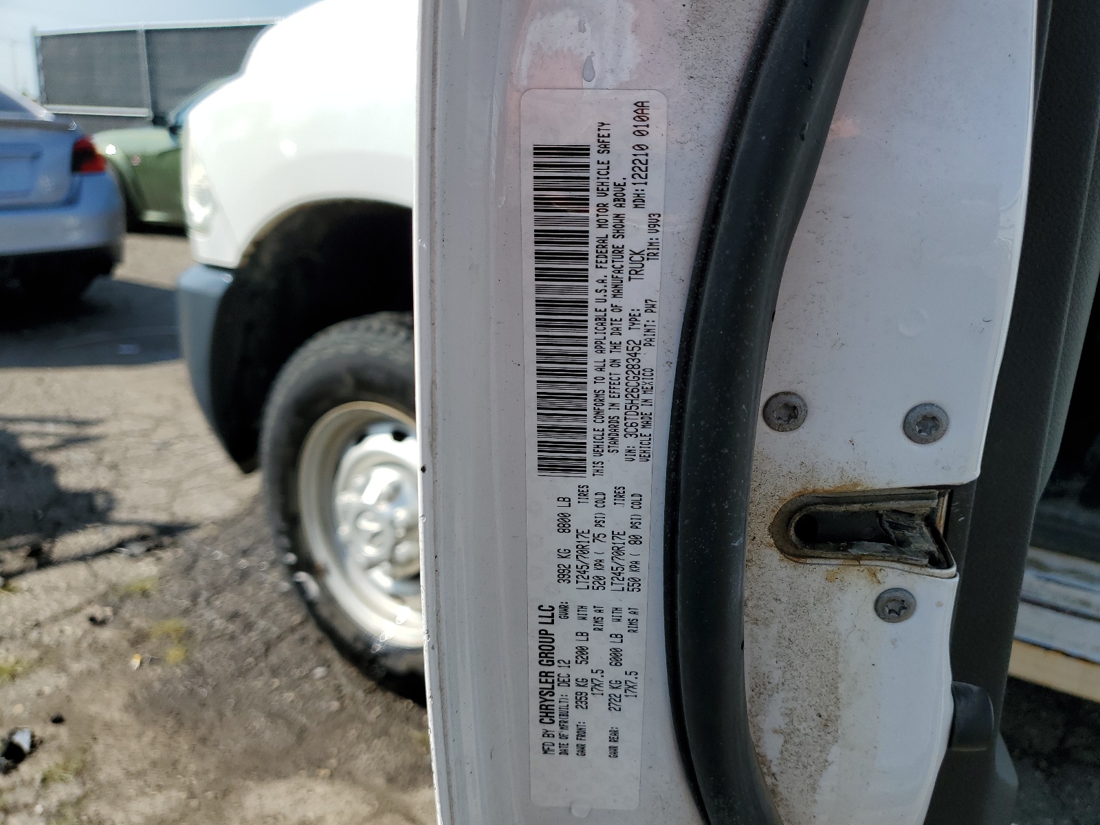 3C6TD5H26CG283452 2012 Dodge Ram 2500 St