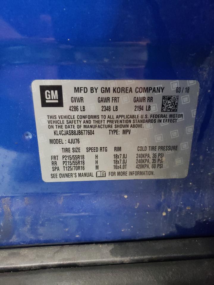 2018 Buick Encore Preferred VIN: KL4CJASB8JB677604 Lot: 66249554