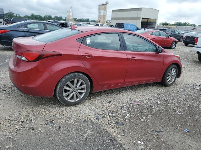  HYUNDAI ELANTRA 2015 Czerwony