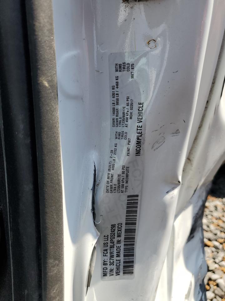 2023 Ram 3500 VIN: 3C7WRTBL4PG524298 Lot: 67952584