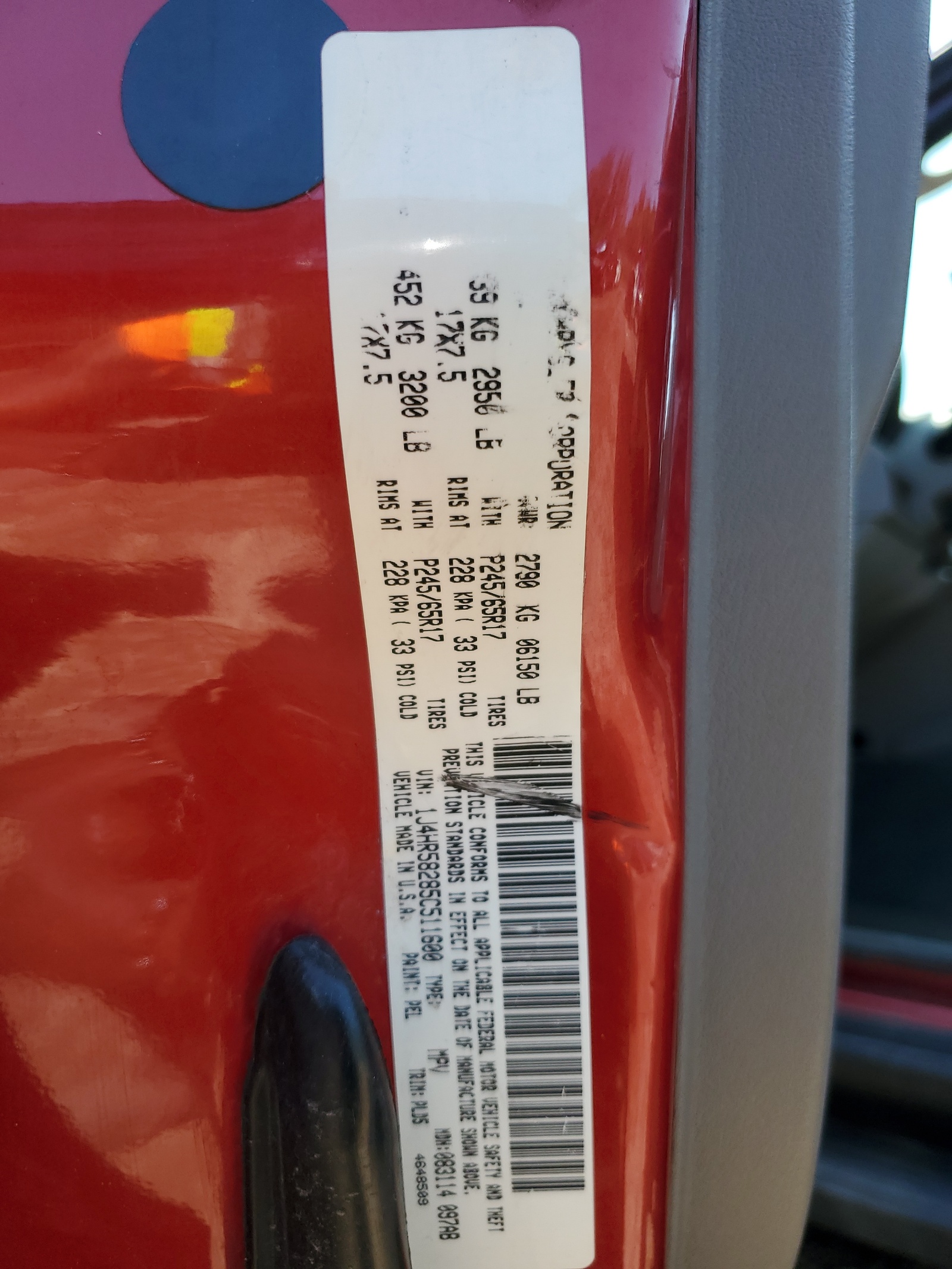 1J4HR58285C511600 2005 Jeep Grand Cherokee Limited