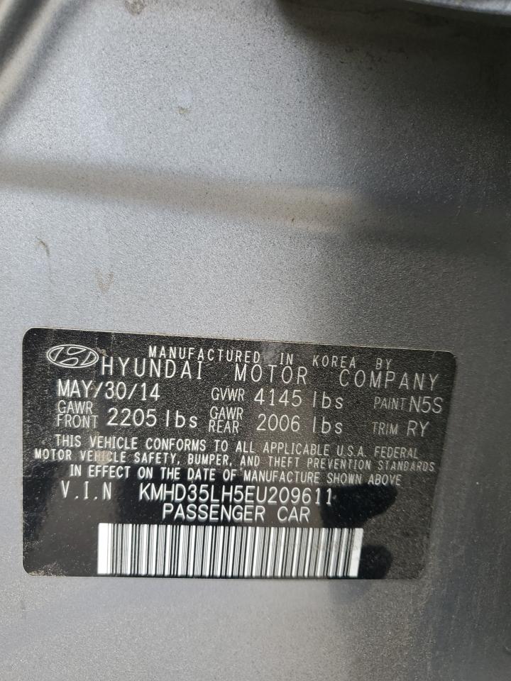 2014 Hyundai Elantra Gt VIN: KMHD35LH5EU209611 Lot: 66645614