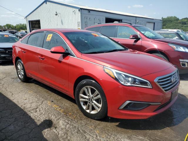  HYUNDAI SONATA 2017 Czerwony