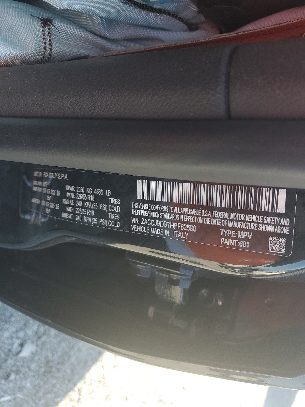 ZACCJBDB7HPF82590 2017 Jeep Renegade Limited