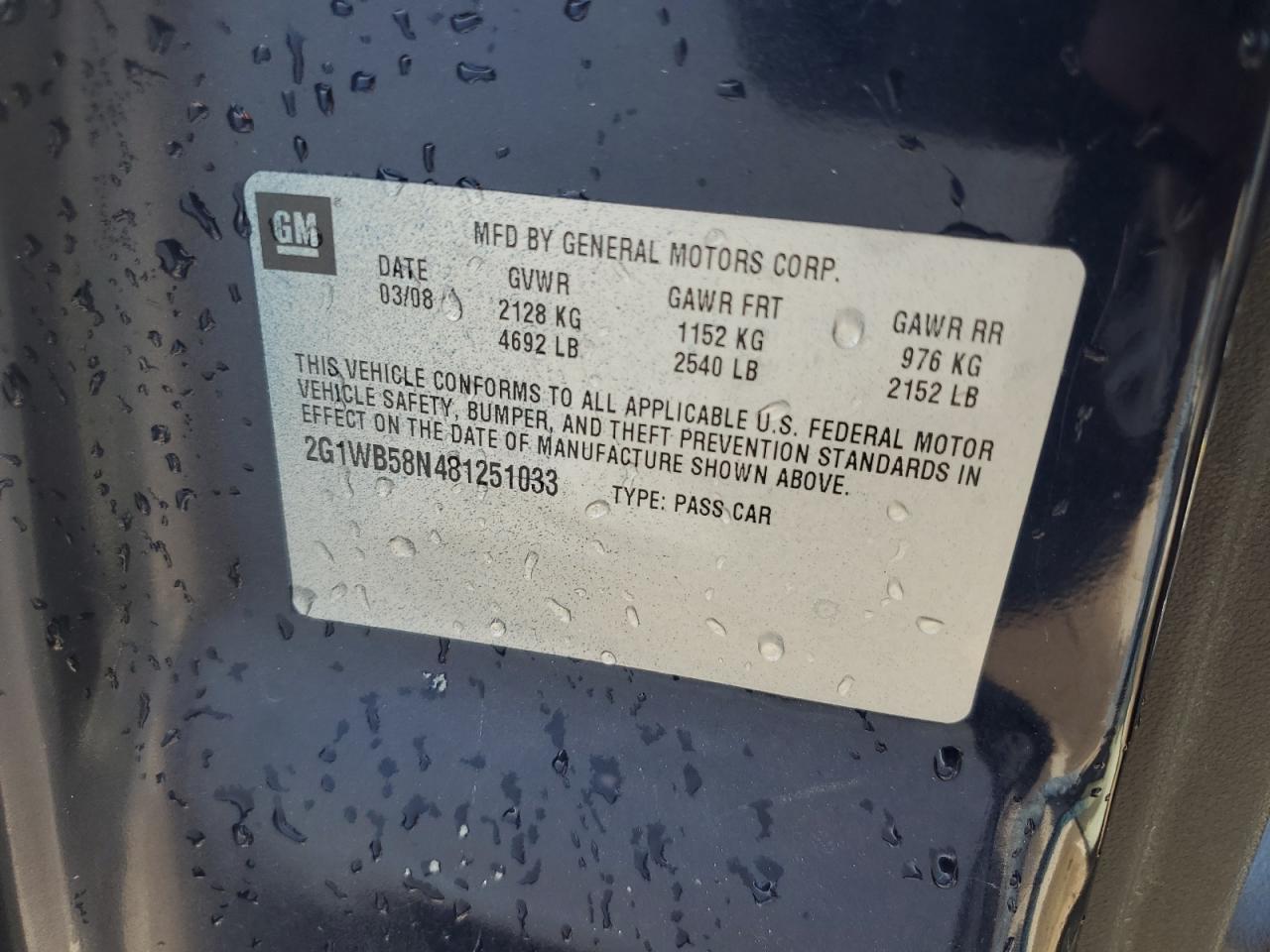 2G1WA5EK5A1138565 2010 Chevrolet Impala Ls