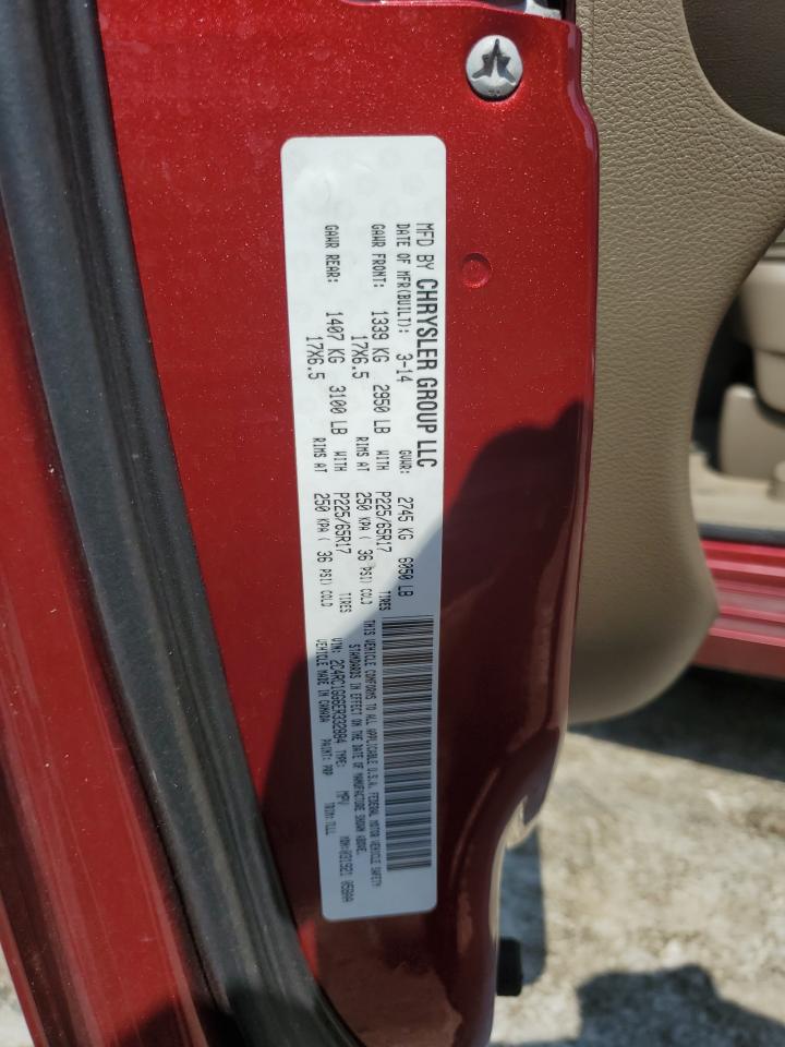 2014 Chrysler Town & Country Limited VIN: 2C4RC1GG6ER332884 Lot: 66293614