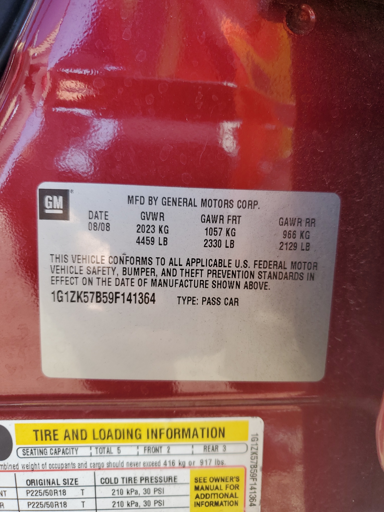 1G1ZK57B59F141364 2009 Chevrolet Malibu Ltz