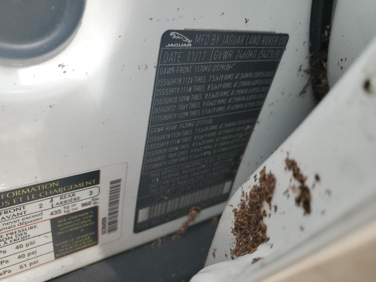 2018 Jaguar F-Pace Premium VIN: SADCJ2FN1JA284599 Lot: 67168014