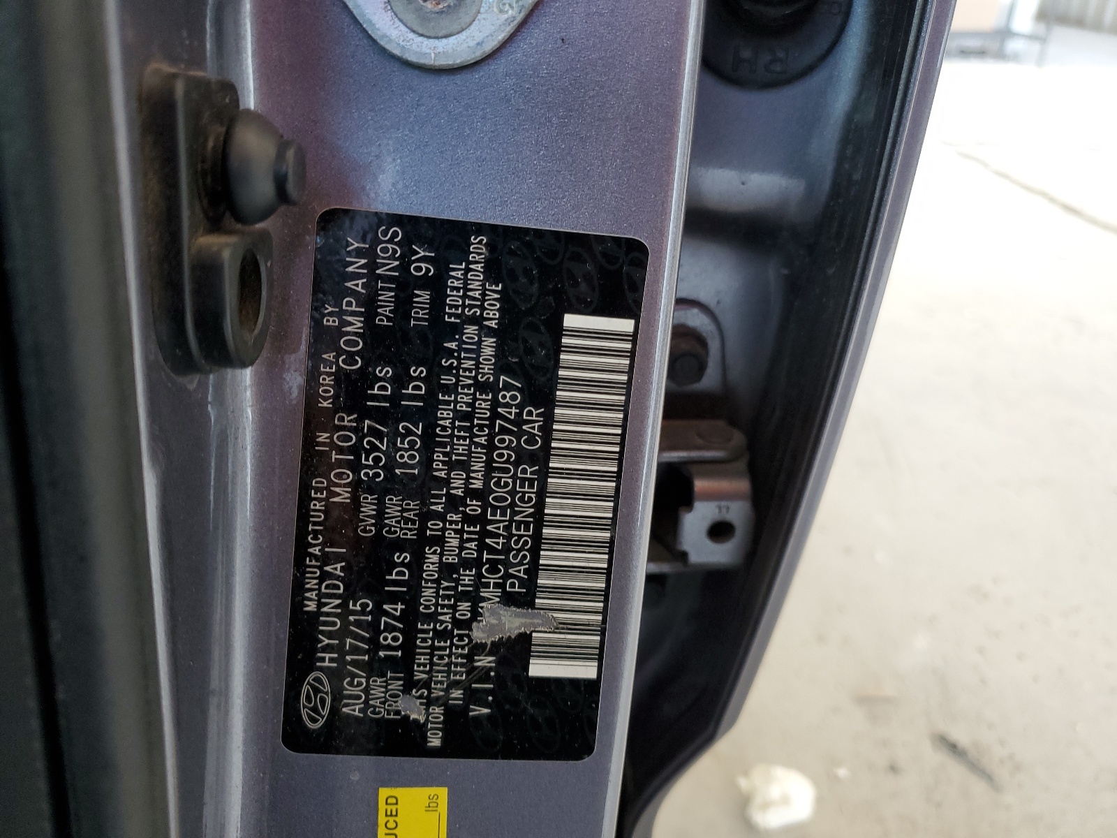 KMHCT4AE0GU997487 2016 Hyundai Accent Se