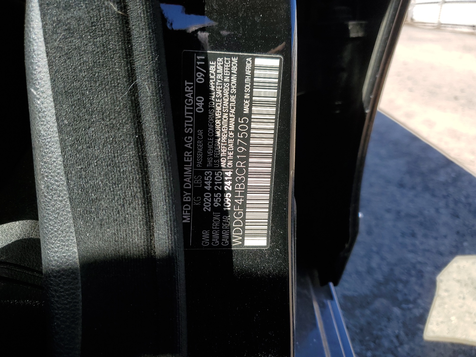 WDDGF4HB3CR197505 2012 Mercedes-Benz C 250