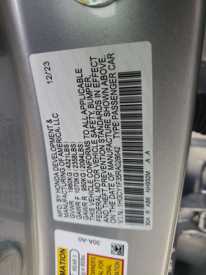 1HGCY1F35RA028642 2024 Honda Accord Ex