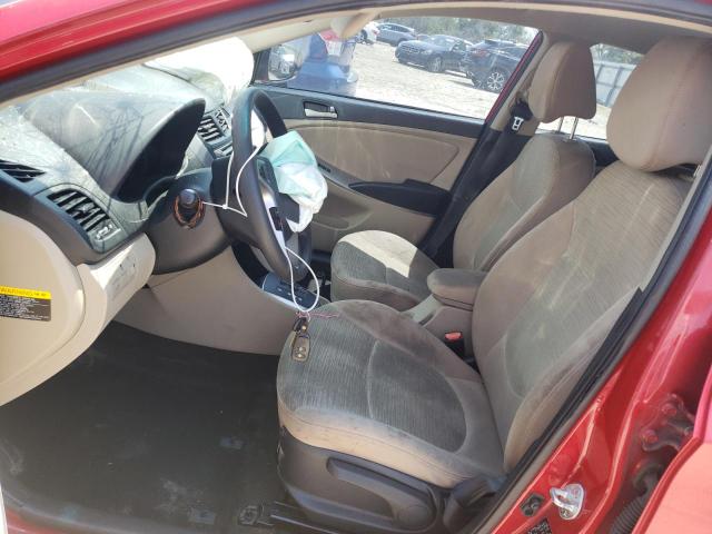  HYUNDAI ACCENT 2017 Czerwony