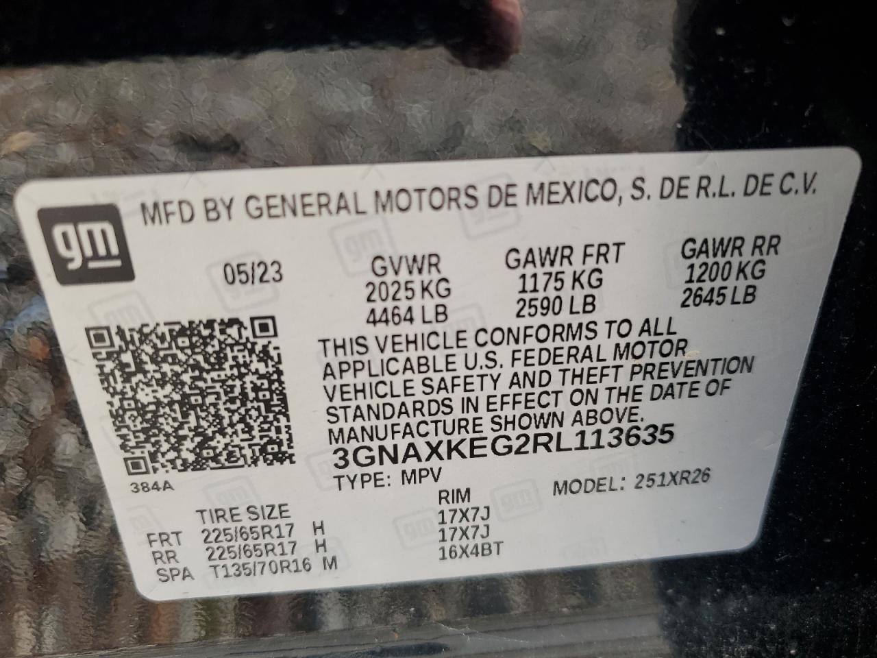 3GNAXKEG2RL113635 2024 CHEVROLET EQUINOX - Image 14