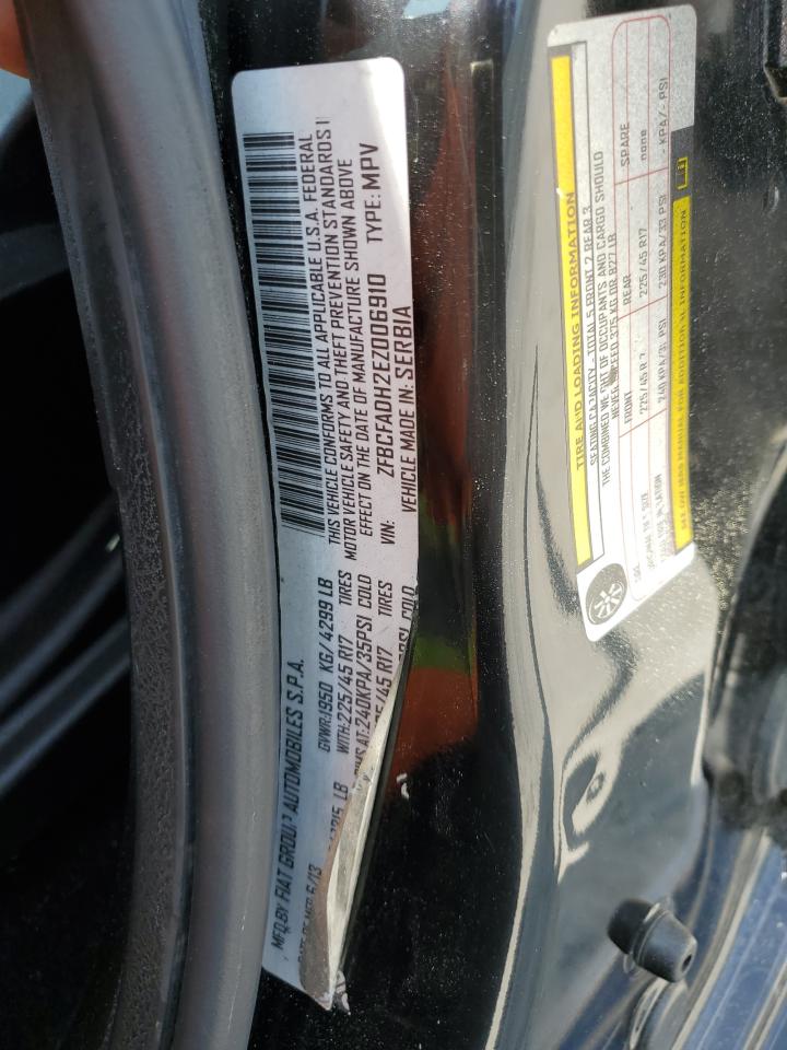 2014 Fiat 500L Trekking VIN: ZFBCFADH2EZ006910 Lot: 67473734