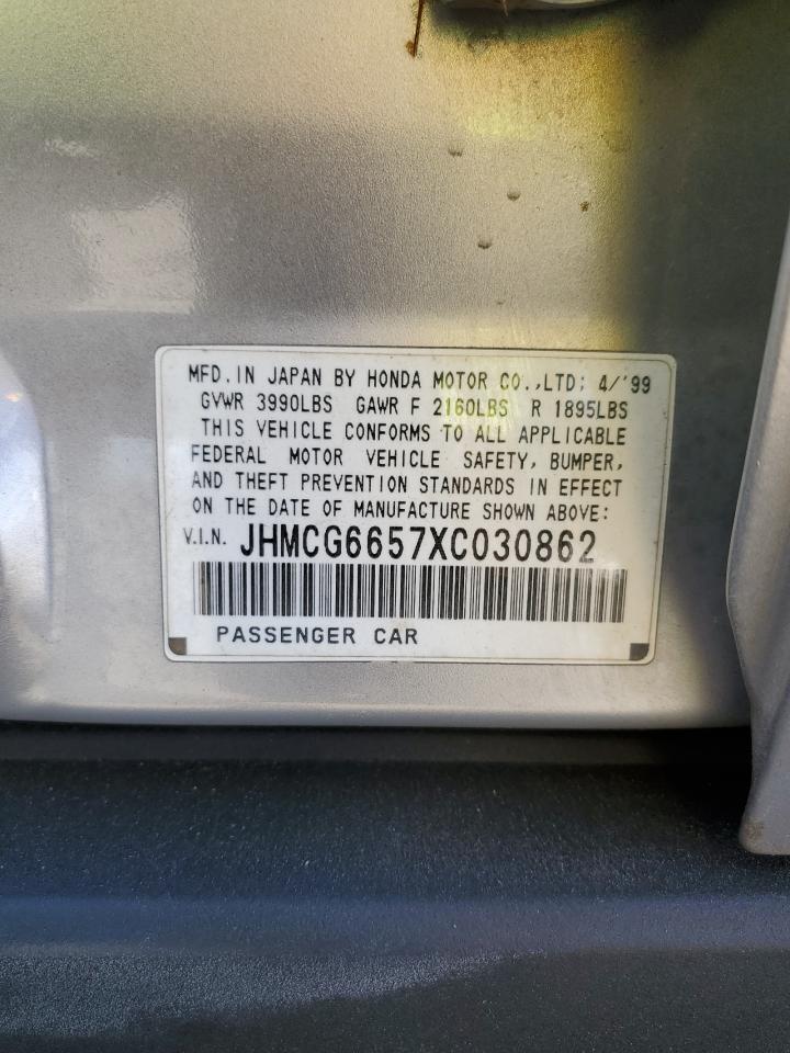 JHMCG6657XC030862 1999 Honda Accord Lx