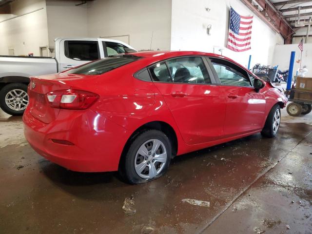  CHEVROLET CRUZE 2016 Red