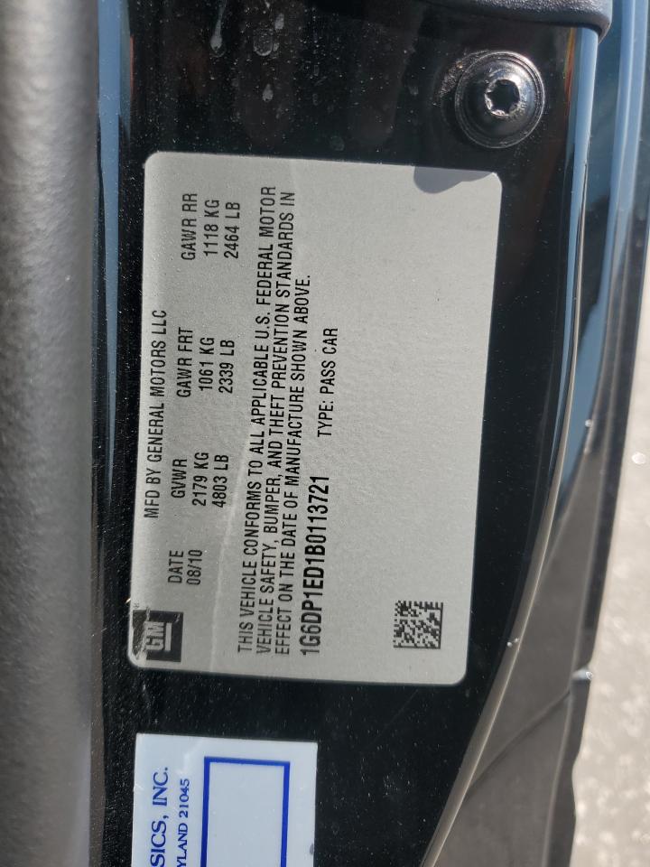 2011 Cadillac Cts Premium Collection VIN: 1G6DP1ED1B0113721 Lot: 65287034