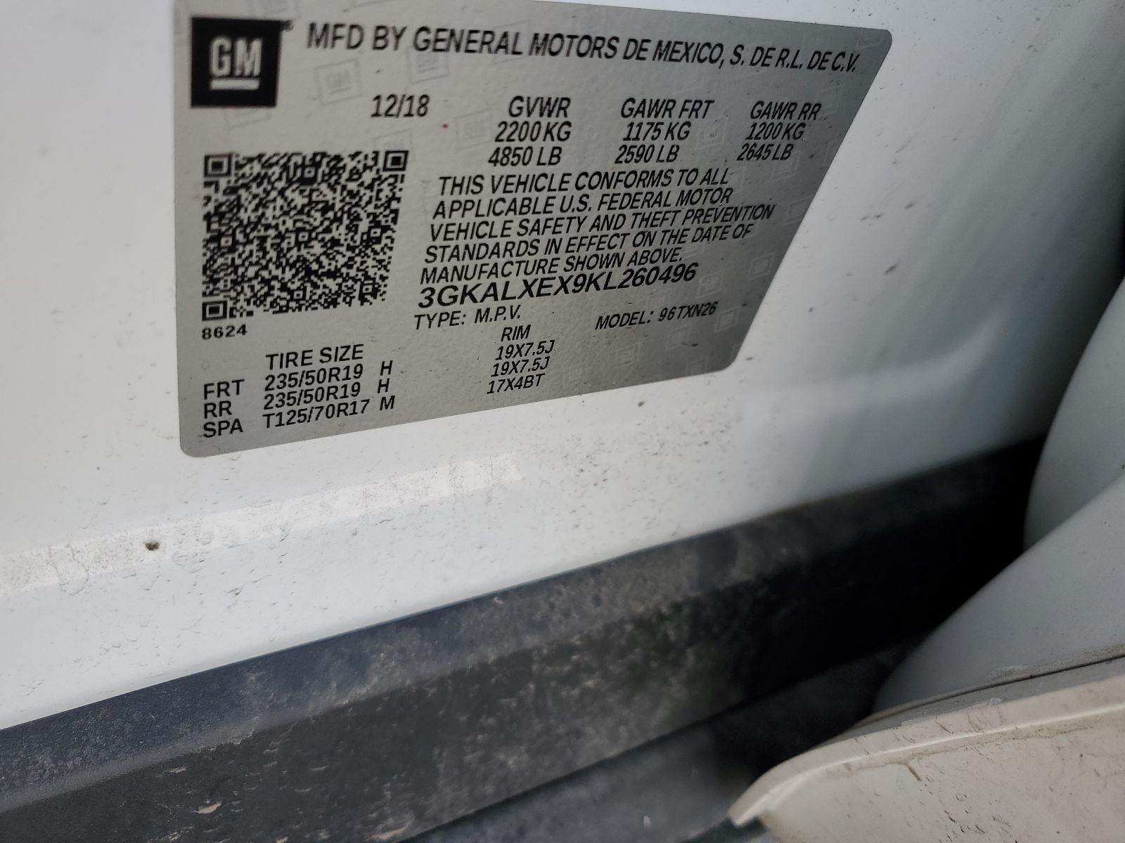 3GKALXEX9KL260496 2019 GMC Terrain Denali