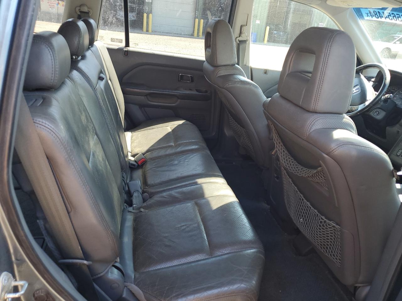 2005 Honda Pilot Exl VIN: 2HKYF18575H567162 Lot: 65654484