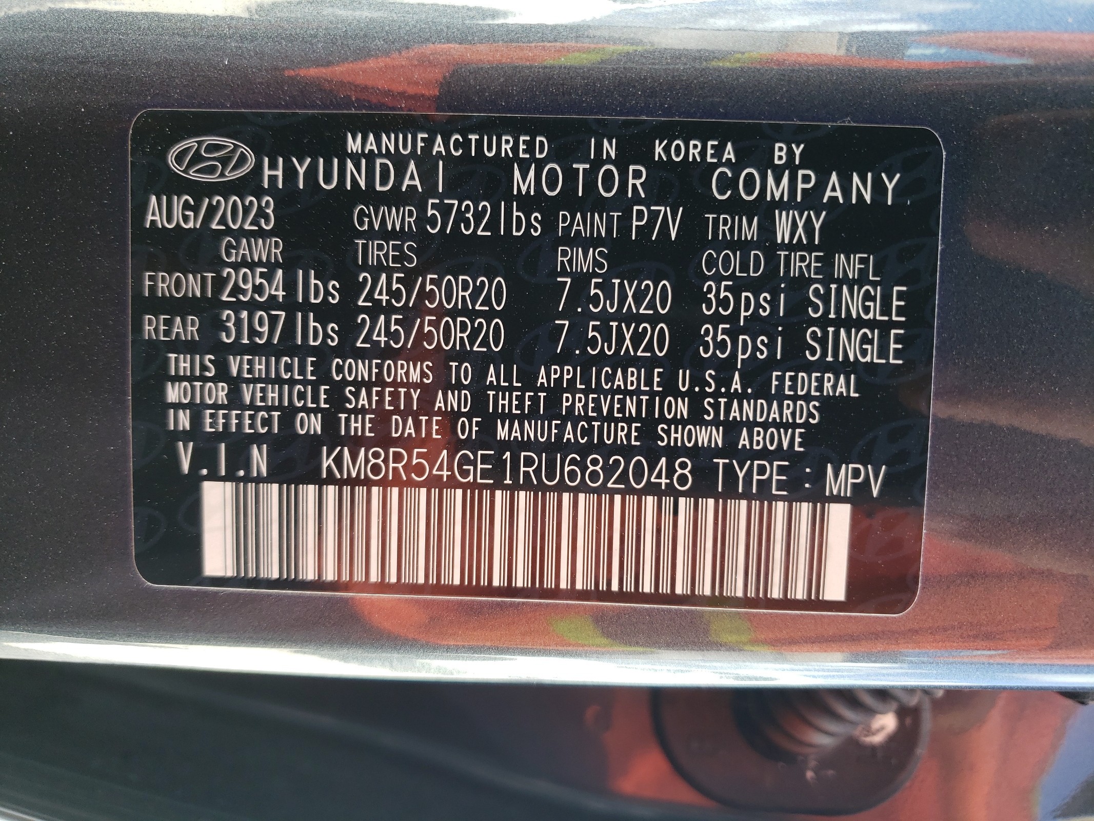 KM8R54GE1RU682048 2024 Hyundai Palisade Limited