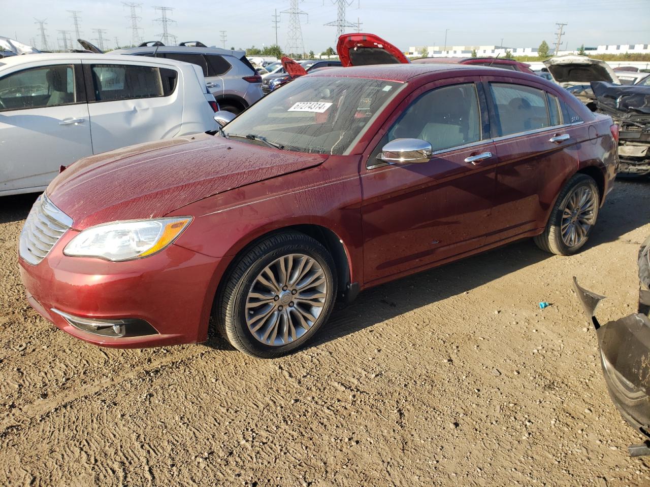 2013 Chrysler 200 Limited VIN: 1C3CCBCG6DN621281 Lot: 67274314