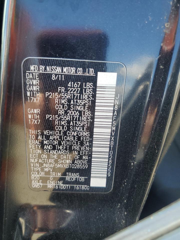 2011 Nissan Juke S VIN: JN8AF5MVXBT028559 Lot: 66839124