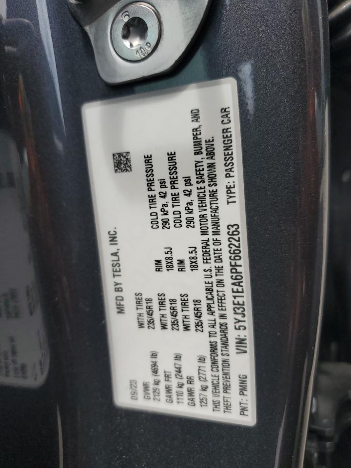 5YJ3E1EA6PF662263 Tesla Model 3  12