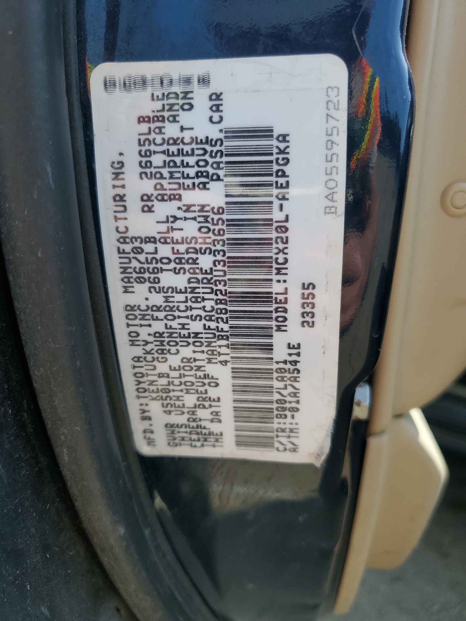 4T1BF28B23U333656 2003 Toyota Avalon Xl