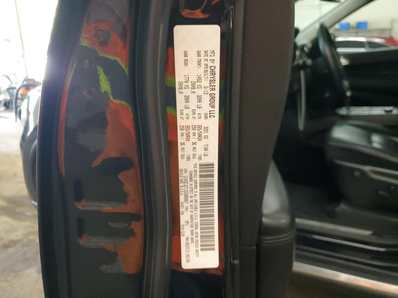 2013 Dodge Durango Crew VIN: 1C4SDJDT1DC688067 Lot: 65776444