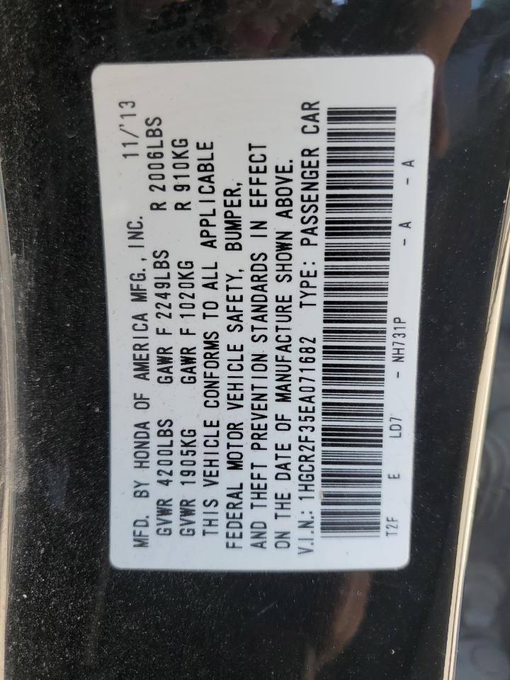 1HGCR2F35EA071682 2014 Honda Accord Lx