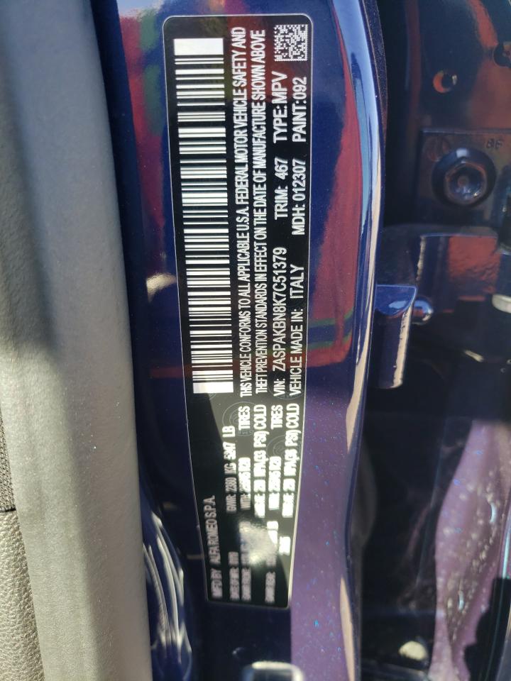 2019 Alfa Romeo Stelvio Ti VIN: ZASPAKBN8K7C51379 Lot: 66383164