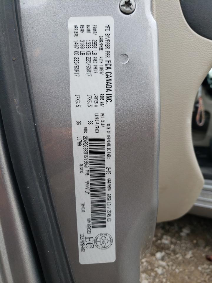 2C4RDGBG9FR702640 2015 Dodge Grand Caravan Se