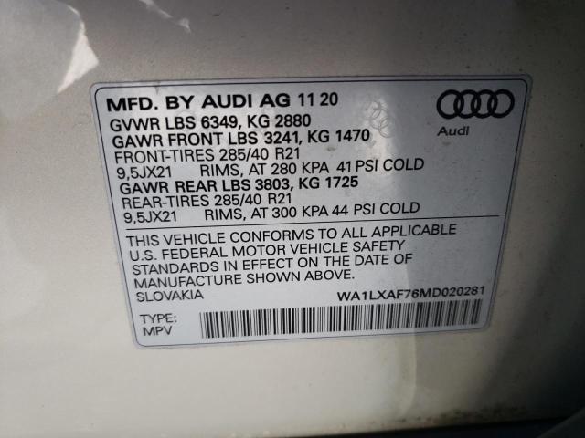 WA1LXAF76MD020281 Audi Q7 PREMIUM 13