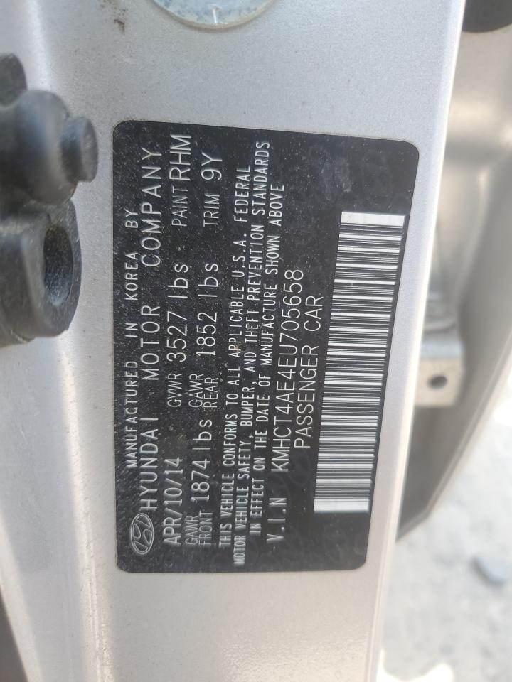 KMHCT4AE4EU705658 2014 Hyundai Accent Gls