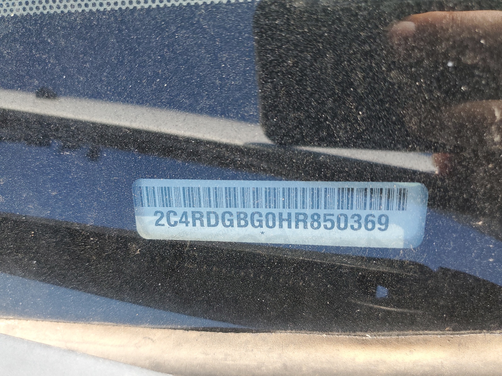 2C4RDGBG0HR850369 2017 Dodge Grand Caravan Se