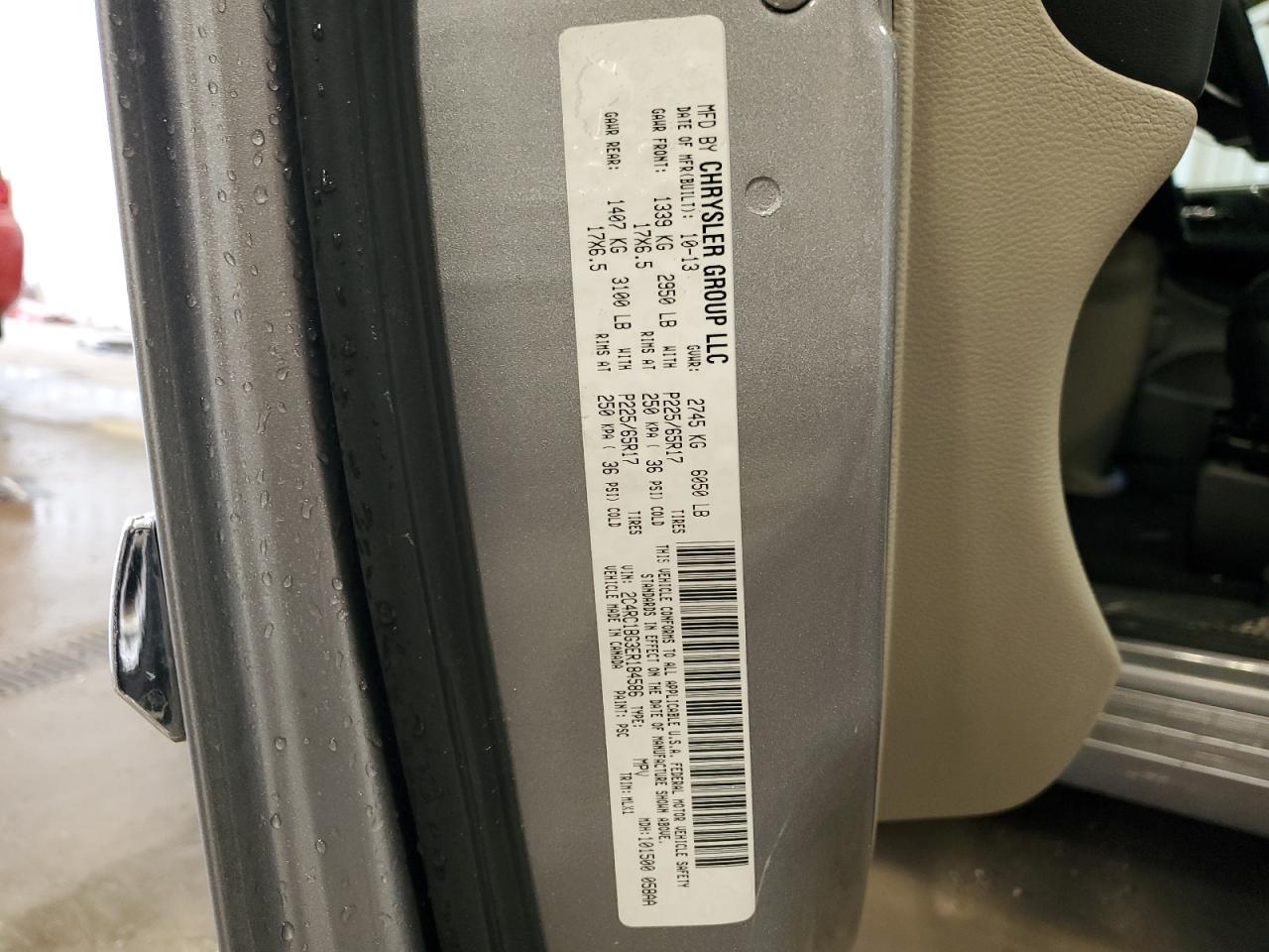 2014 Chrysler Town & Country Touring VIN: 2C4RC1BG3ER184586 Lot: 65433834