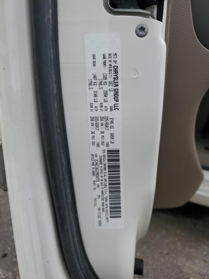 2013 Chrysler Town & Country Touring VIN: 2C4RC1BG1DR650725 Lot: 66379094