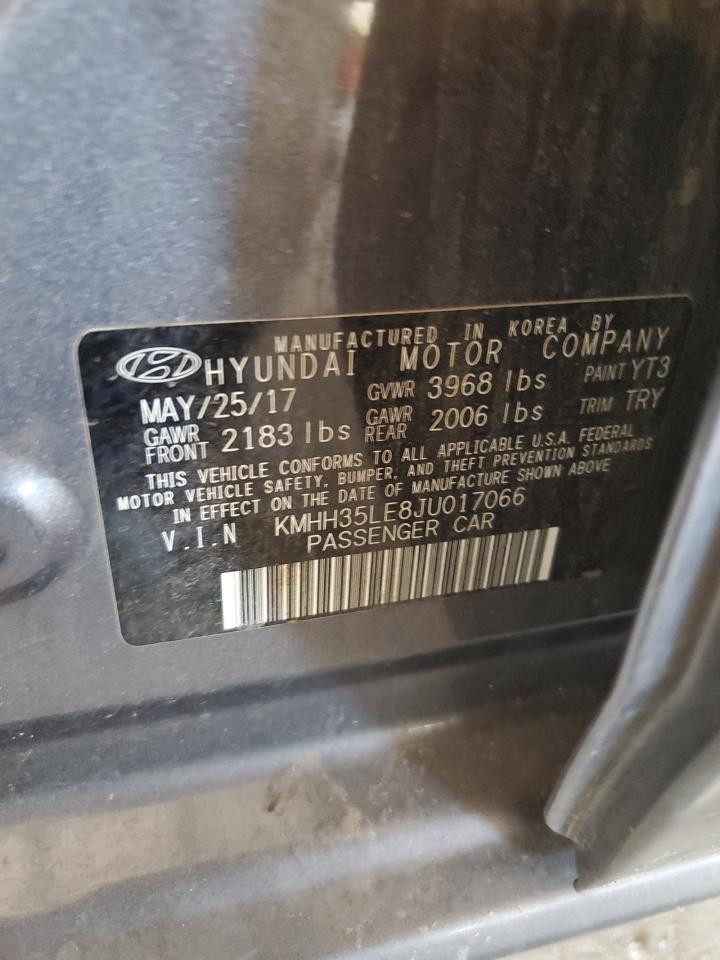 KMHH35LE8JU017066 2018 HYUNDAI ELANTRA - Image 12