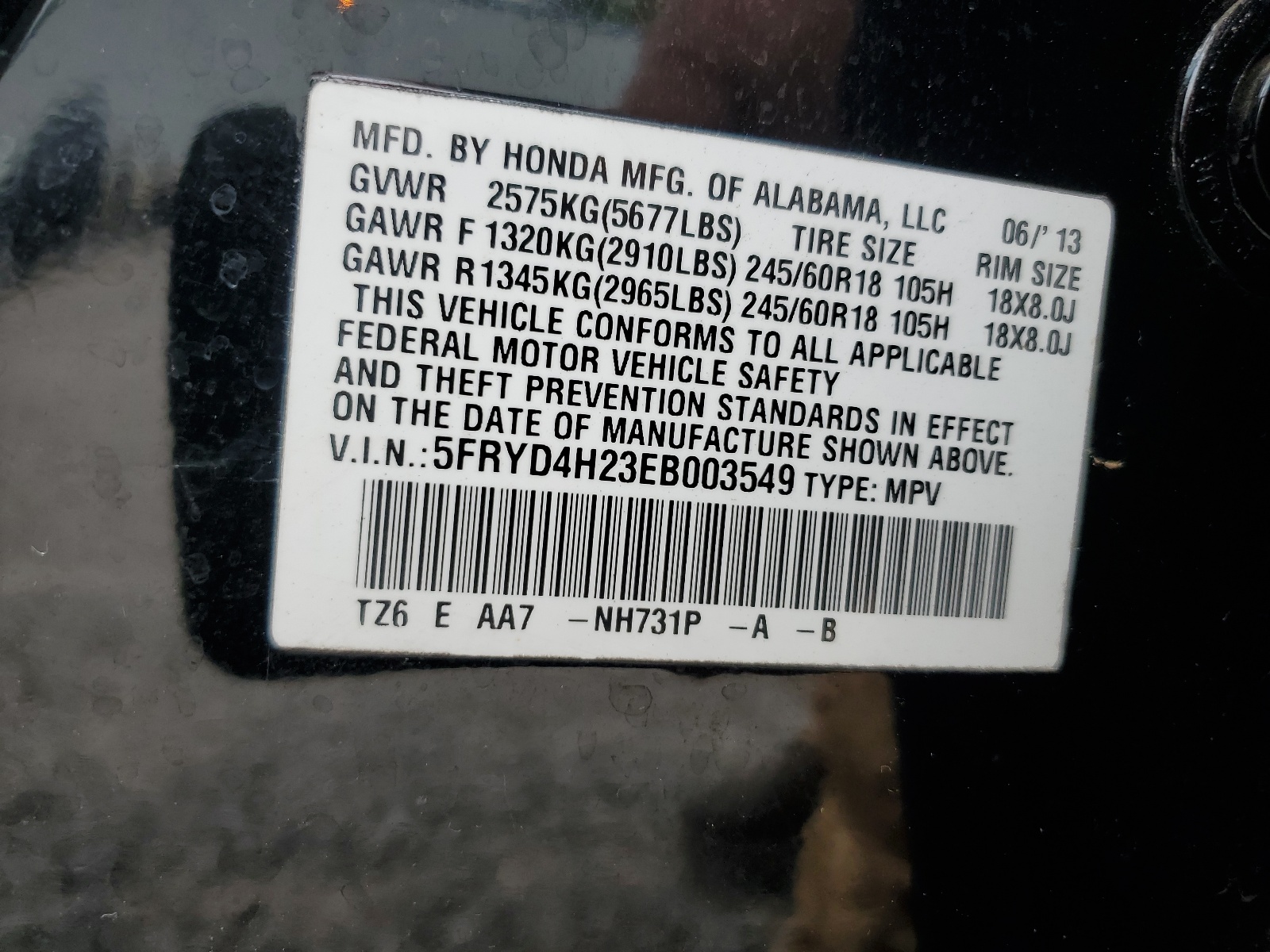 5FRYD4H23EB003549 2014 Acura Mdx