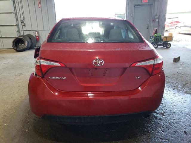  TOYOTA COROLLA 2016 Czerwony