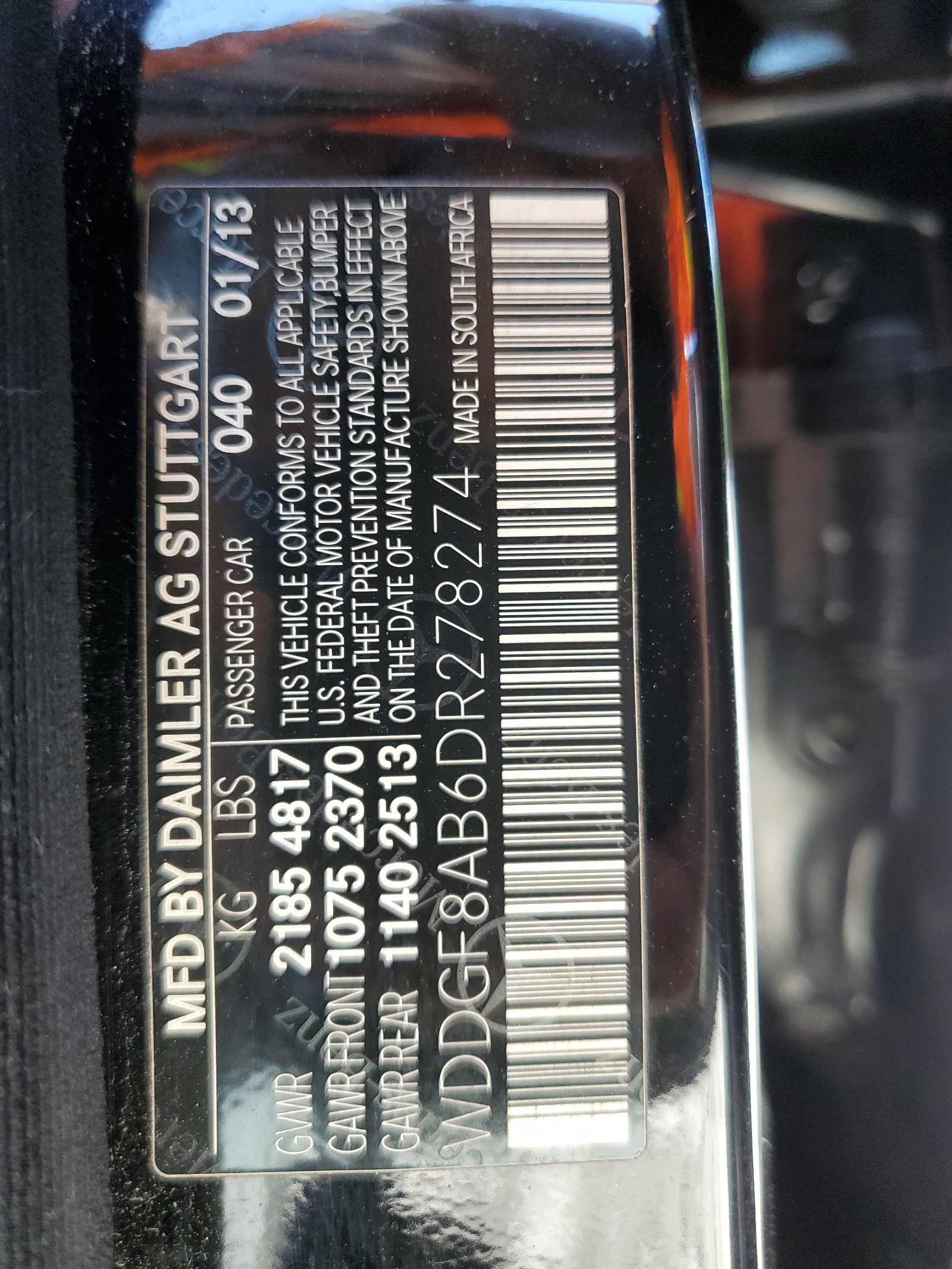 WDDGF8AB6DR278274 2013 Mercedes-Benz C 300 4Matic