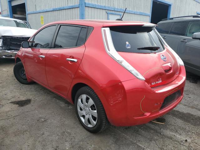  NISSAN LEAF 2017 Red