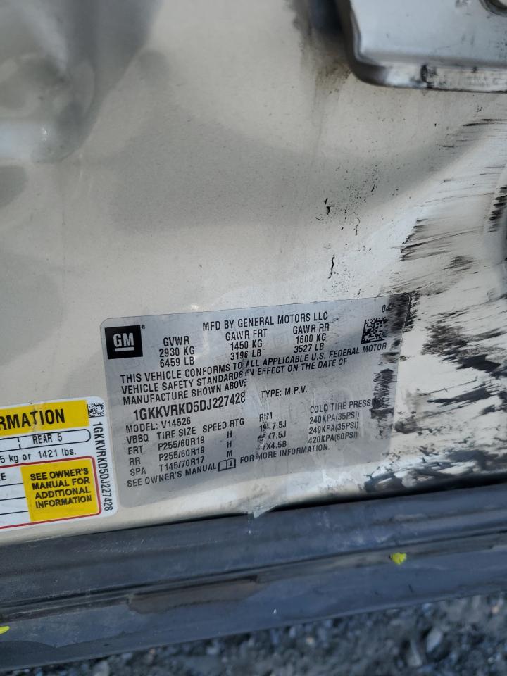 2013 GMC Acadia Slt-1 VIN: 1GKKVRKD5DJ227428 Lot: 67397724