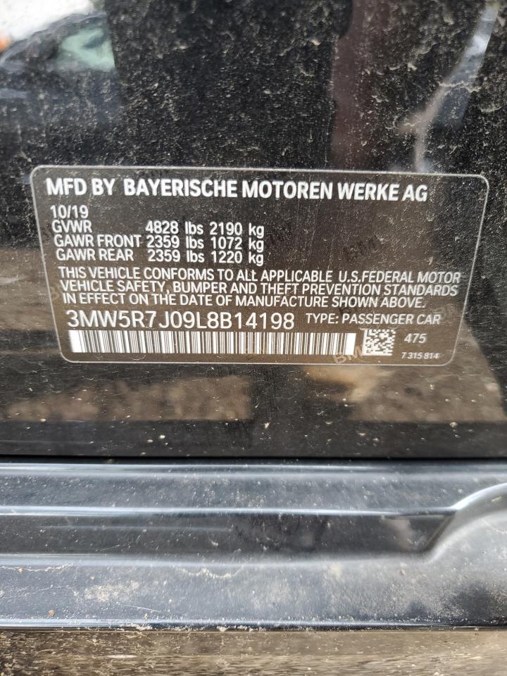 3MW5R7J09L8B14198 2020 BMW 330Xi