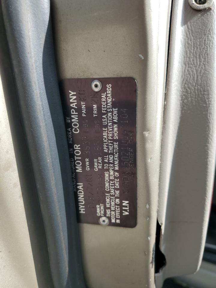 2001 Hyundai Elantra Gls VIN: KMHDN45D21U142104 Lot: 69054634