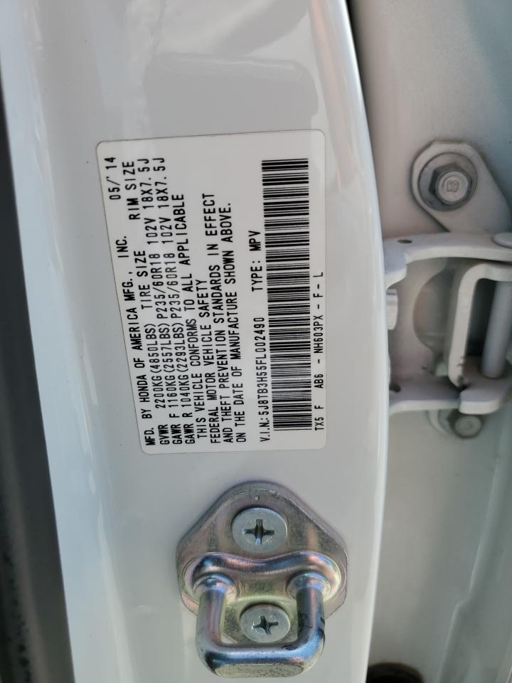 5J8TB3H55FL002490 2015 Acura Rdx Technology