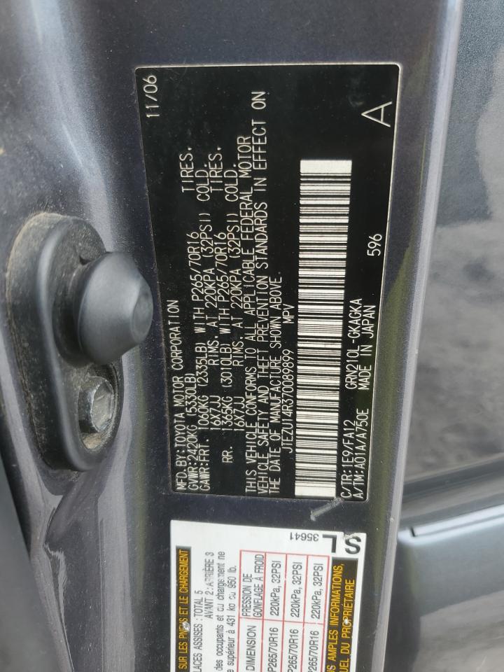 JTEZU14R370089899 2007 Toyota 4Runner Sr5